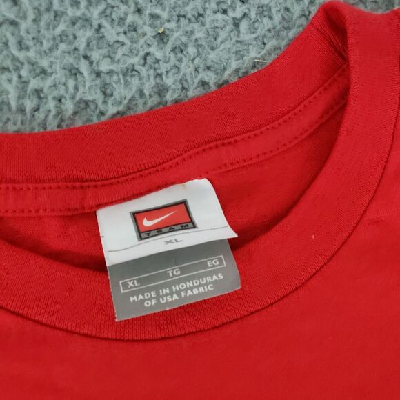 VINTAGE Ohio State Buckeyes Shirt Men Extra Large Red‎ Basketball Nike Lebron XL - Picture 2 of 9